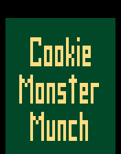 Cookie Monster Munch Title Screen